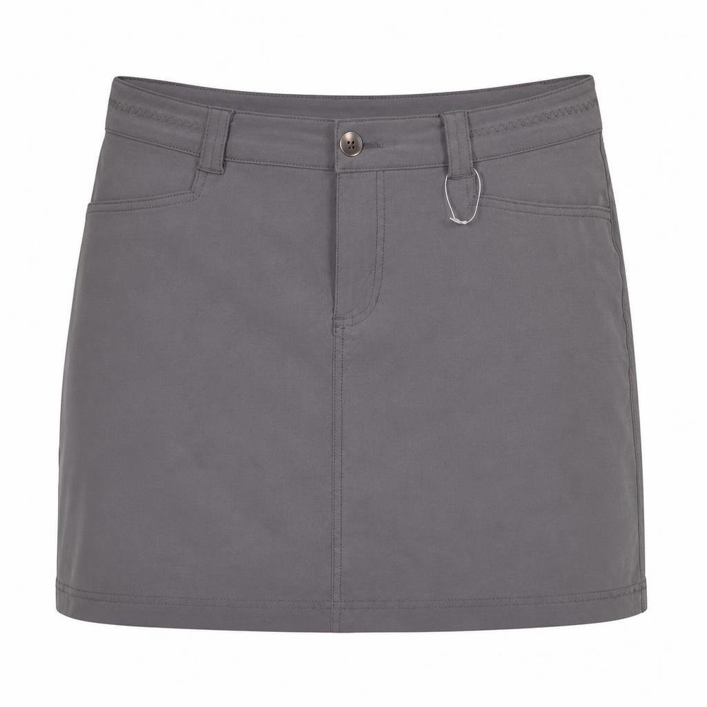Eddie Bauer Adventurer 2.0 Skort Skirt Womens 10 Gray Stretch Performance Hiking